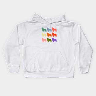 Maltese dogs in Rainbow Colors Kids Hoodie